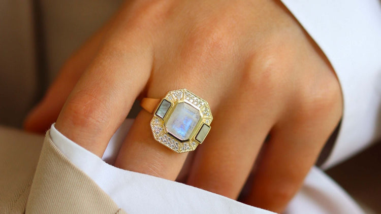 Bague Art Deco femme