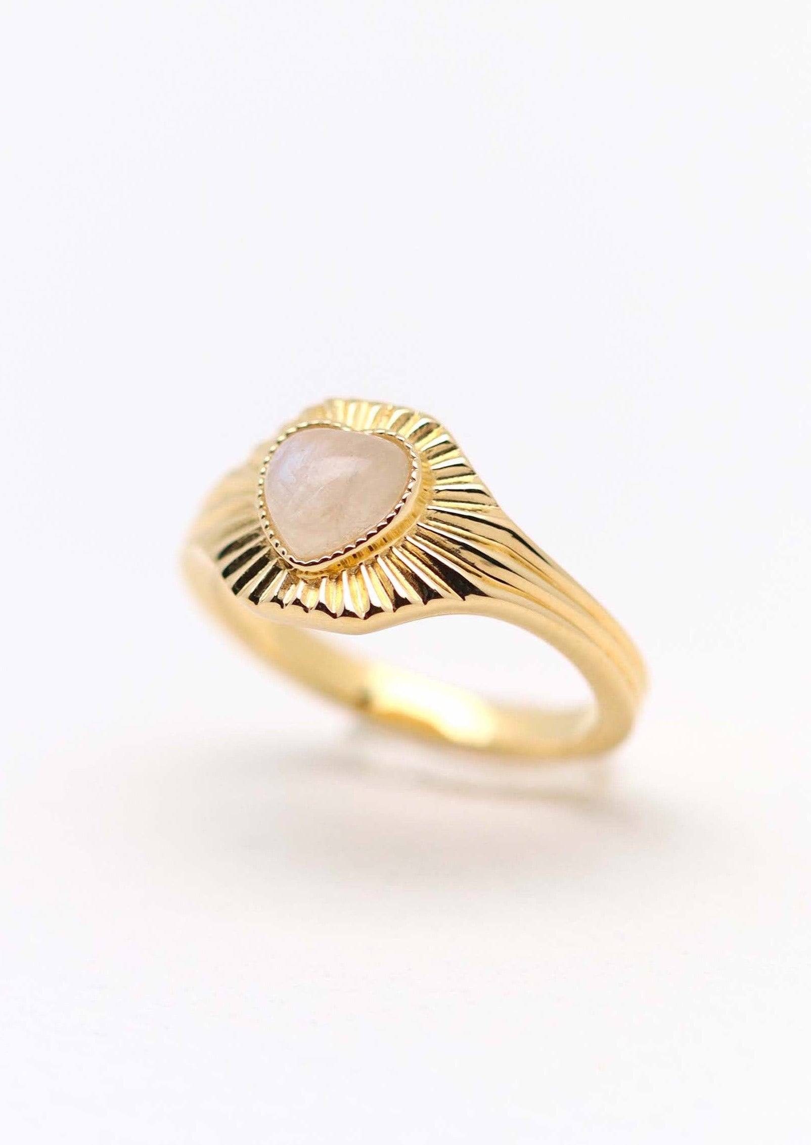 Lucette ring with moonstone Lambertine Paris