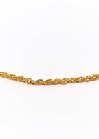 Chaîne plaqué or twist